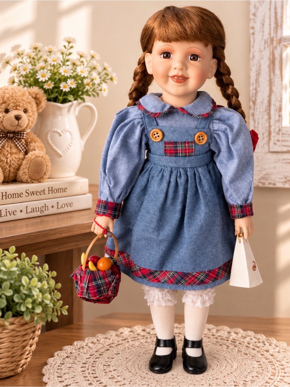 Charming Camille Porcelain Doll